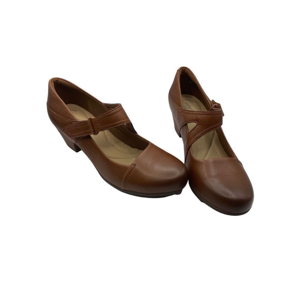 Berodeals Women’s Clarks Valarie Pump – Cognac